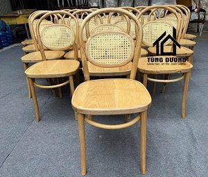 Ghế ăn Thonet 215R tựa mây