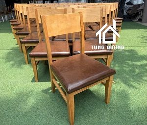 Ghế gỗ Cherry bọc nệm