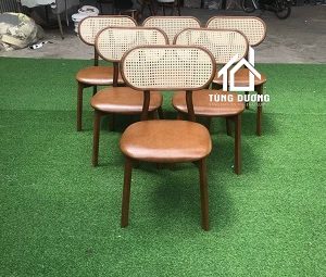 Ghế cafe gỗ tần bì MC192 mê nệm