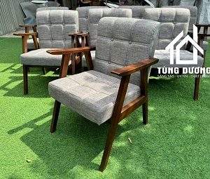 Sofa gỗ cafe Retro