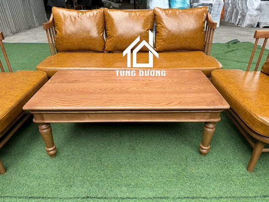 Bàn sofa gỗ tần bì Taga