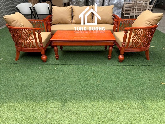 Bàn sofa gỗ tần bì Taga